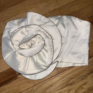 Elegant White Satin Top